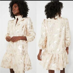 Tuckernuck‎ Palmerston Mini Dress-Champagne/Gold Size XL Wedding Prom Formal